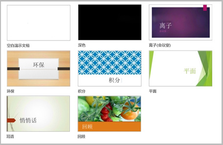 PowerPoint2013：幻灯片应用颜色和设计主题1