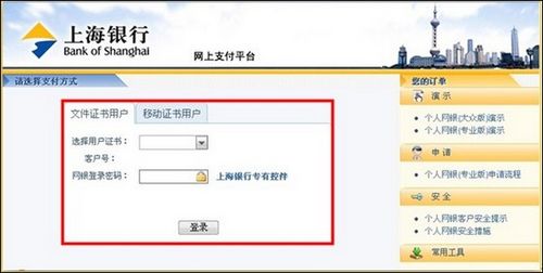 支付宝上海银行如何使用网上银行专业版支付4
