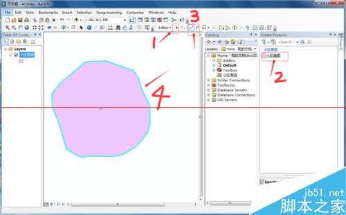 ArcMap绘图软件绘制一个小区面层图形的详细教程11