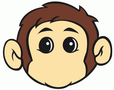 coreldraw简单绘制可爱的调皮猴头像25