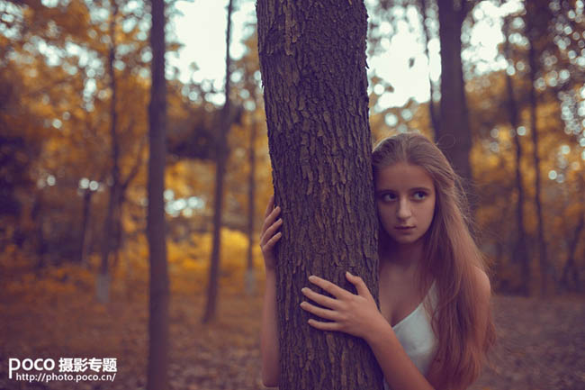 Photoshop打造唯美的秋季红树林人物图片11