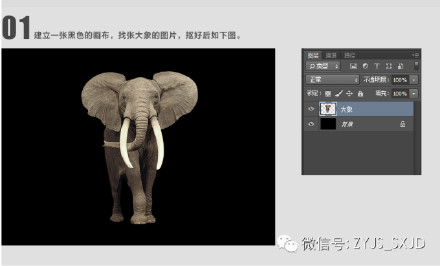 巧用photoshop打造大象沙漠化效果2