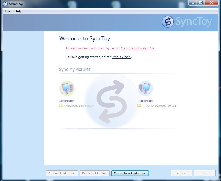 windows下用SyncToy 同步电脑文件2
