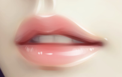 巧用Photoshop绘制光泽动人的美女嘴唇效果8
