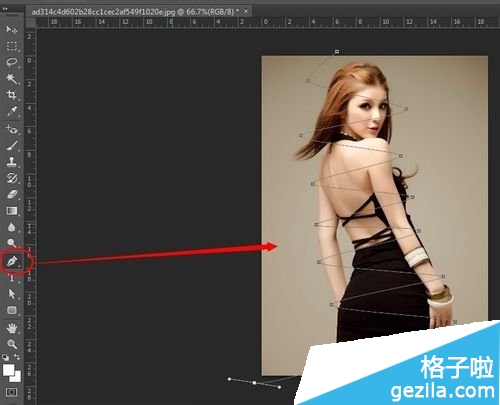 Photoshop CC如何制作动画里萦绕美女身边的光线3