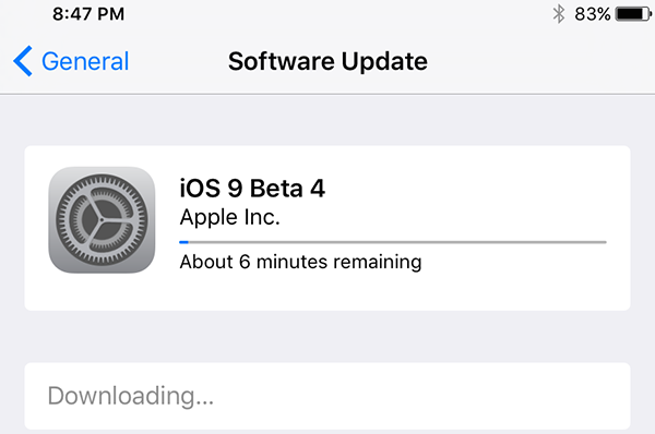iOS9 Beta4怎么升级?1
