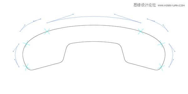Illustrator绘制复杂光滑曲线5