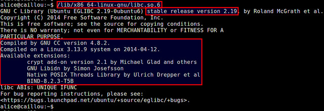在Linux系统中检查glibc版本信息的方法2