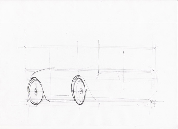 如何画汽车草图4