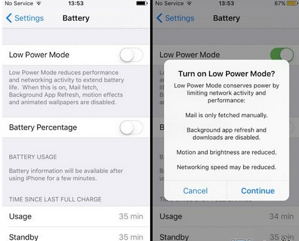 iOS9低功耗模式如何开启2
