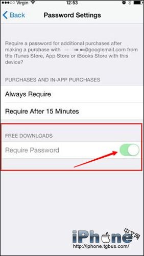 iPhone进入应用商店如何不输入密码？3