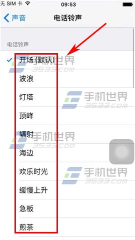 苹果iPhone6sPlus来电铃声怎么设置5