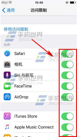 iPhone6sPlus怎么开启访问限制?7