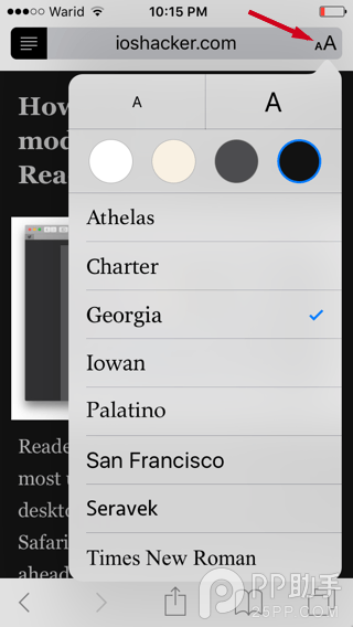 教你在iOS9 Safari中开启夜间模式4
