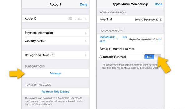 如何防止Apple Music试用到期后自动续费?2