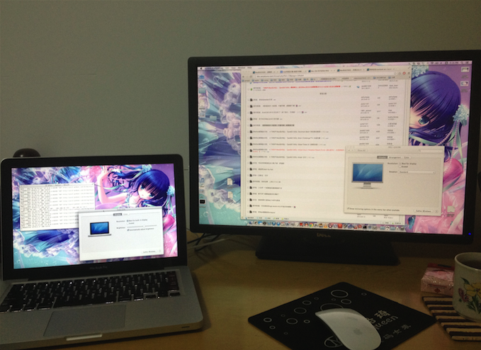 Mac外接显示器的显示模式及设置1