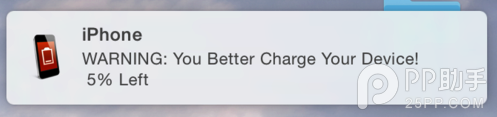 教你在Mac上显示并提醒iPhone手机的电池电量5
