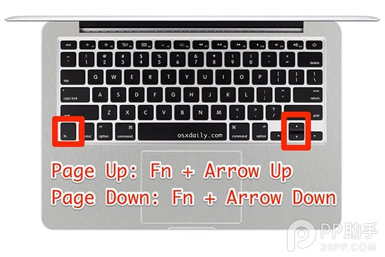 教你巧用Mac上的Page Up&Down键1
