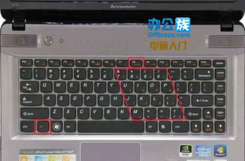 笔记本电脑键盘上的小键盘如何开启3