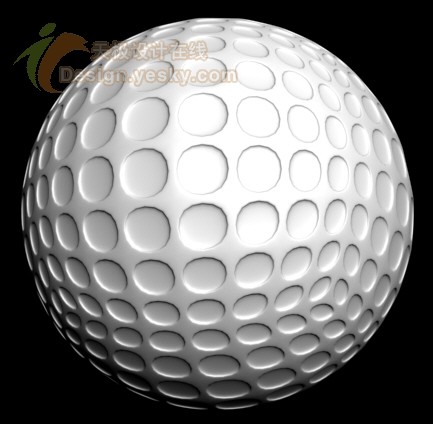 3DsMax建模教程：凹凸表面高尔夫球1
