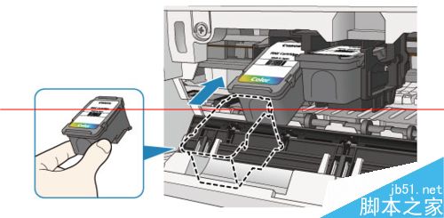 佳能打印机2800系列该怎么更换墨盒？4