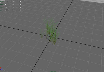 maya粒子制作草地生长的gif动画效果图2