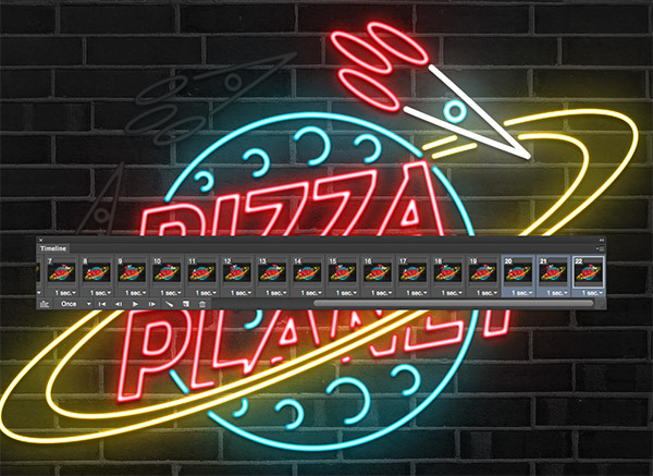 PS+AI教你绘制酷炫多彩的动态霓虹灯字效46