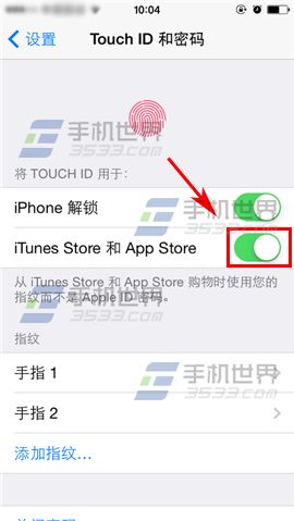 苹果iPhone6sPlus购买APP使用指纹方法5