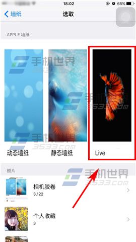 苹果iPhone6sPlus怎么设置Live动态壁纸4