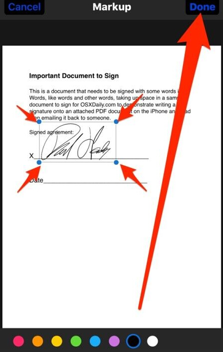 ios9怎么通过邮件应用签署文件并回信方法5