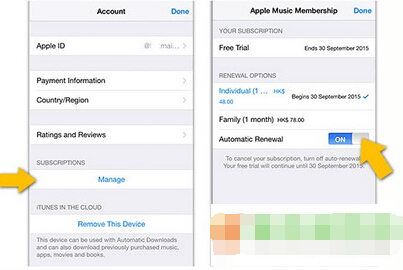 applemusic苹果音乐会员自动续费取消设置教程2