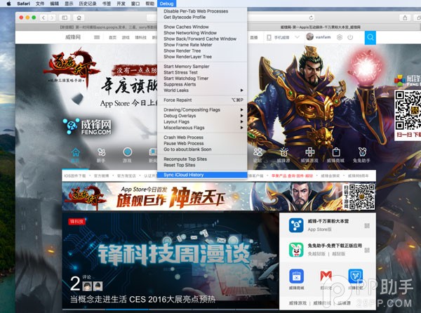 OS X/iOS手动同步Safari iCloud历史2