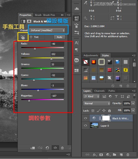 Photoshop把平凡的数码照片调成黑白效果4