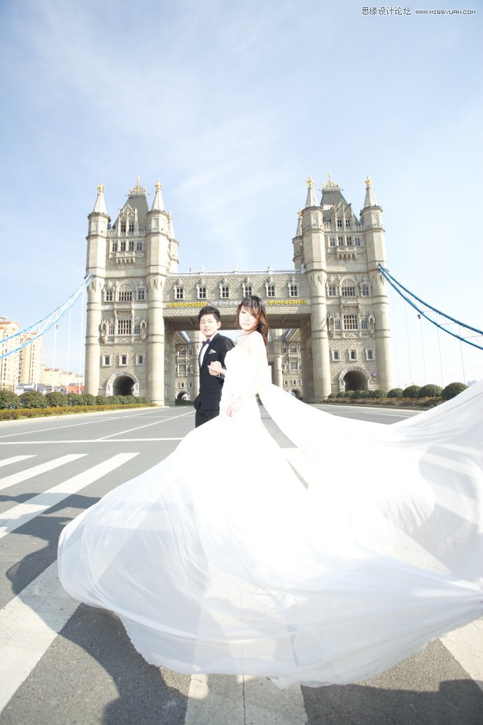 Lightroom调出高动态HDR效果的婚纱照片2