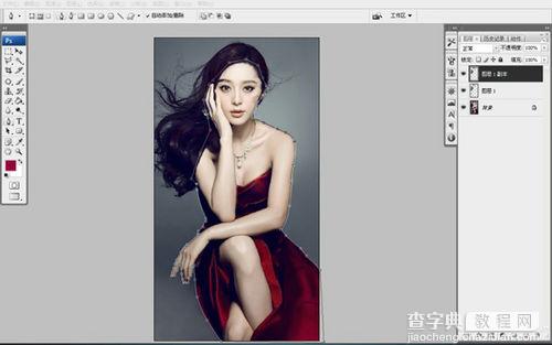 PS抠图教程：Photoshop抠出人物飘洒发丝11