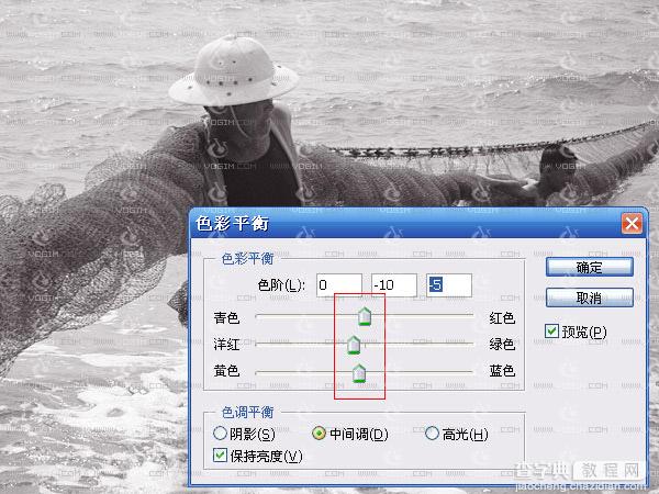 Photoshop打造褪色老照片效果4