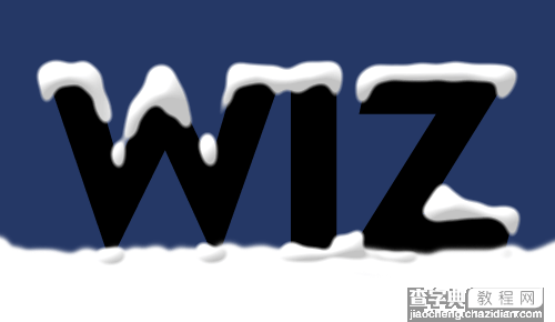 photoshop制作圣诞雪花文字9