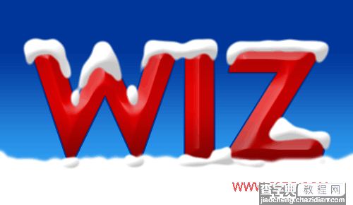 photoshop制作圣诞雪花文字15