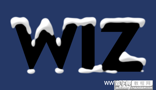photoshop制作圣诞雪花文字8