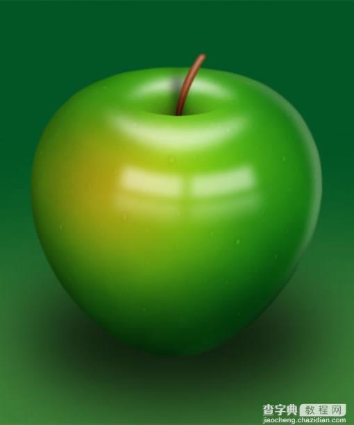 photoshop中打造一个美味青苹果1