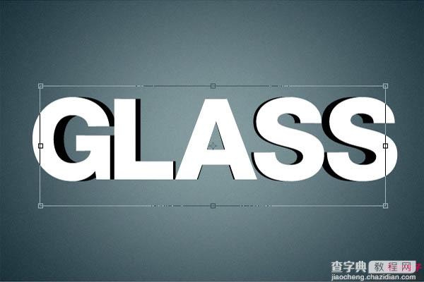 Photoshop制作玻璃质感的立体字效果7