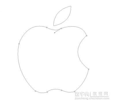 Photoshop绘制一个水晶苹果的标志2