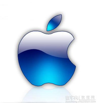 Photoshop绘制一个水晶苹果的标志14