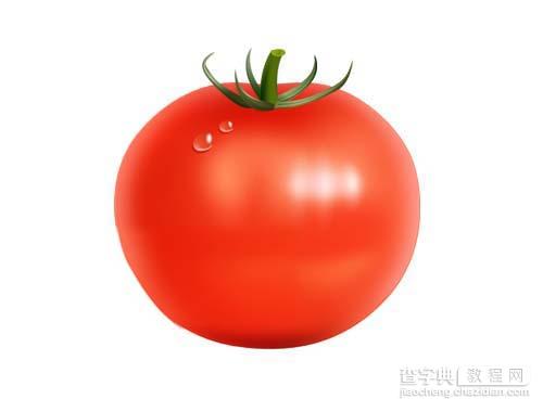 Photoshop制作鲜红的逼真番茄24