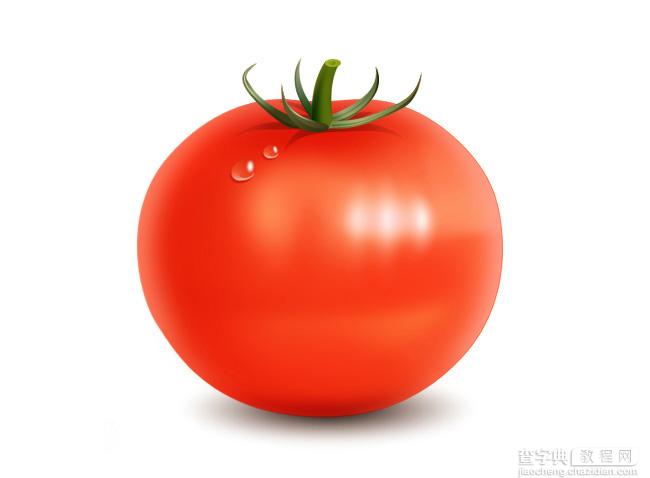 Photoshop制作鲜红的逼真番茄1