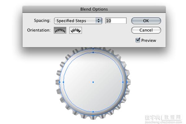 Illustrator CS4绘制矢量瓶盖15