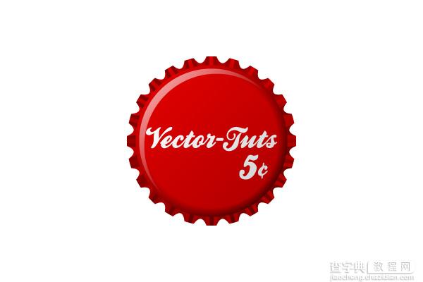 Illustrator CS4绘制矢量瓶盖18