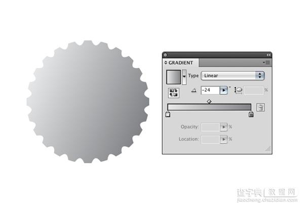 Illustrator CS4绘制矢量瓶盖8