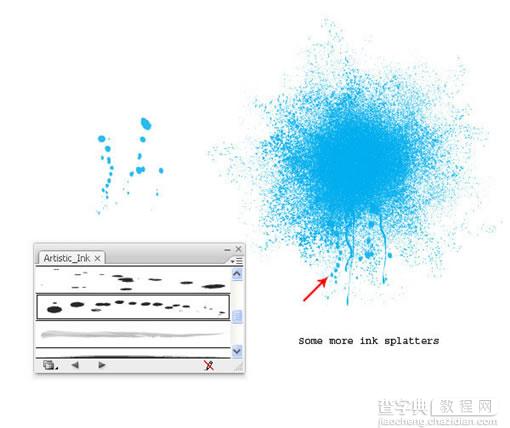 Illustrator制作色彩喷溅效果11