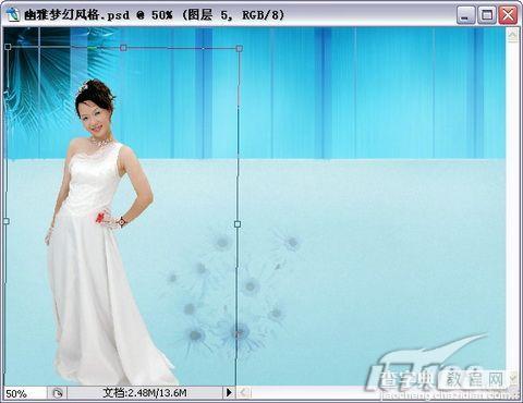 Photoshop打造韩版风格婚纱照9